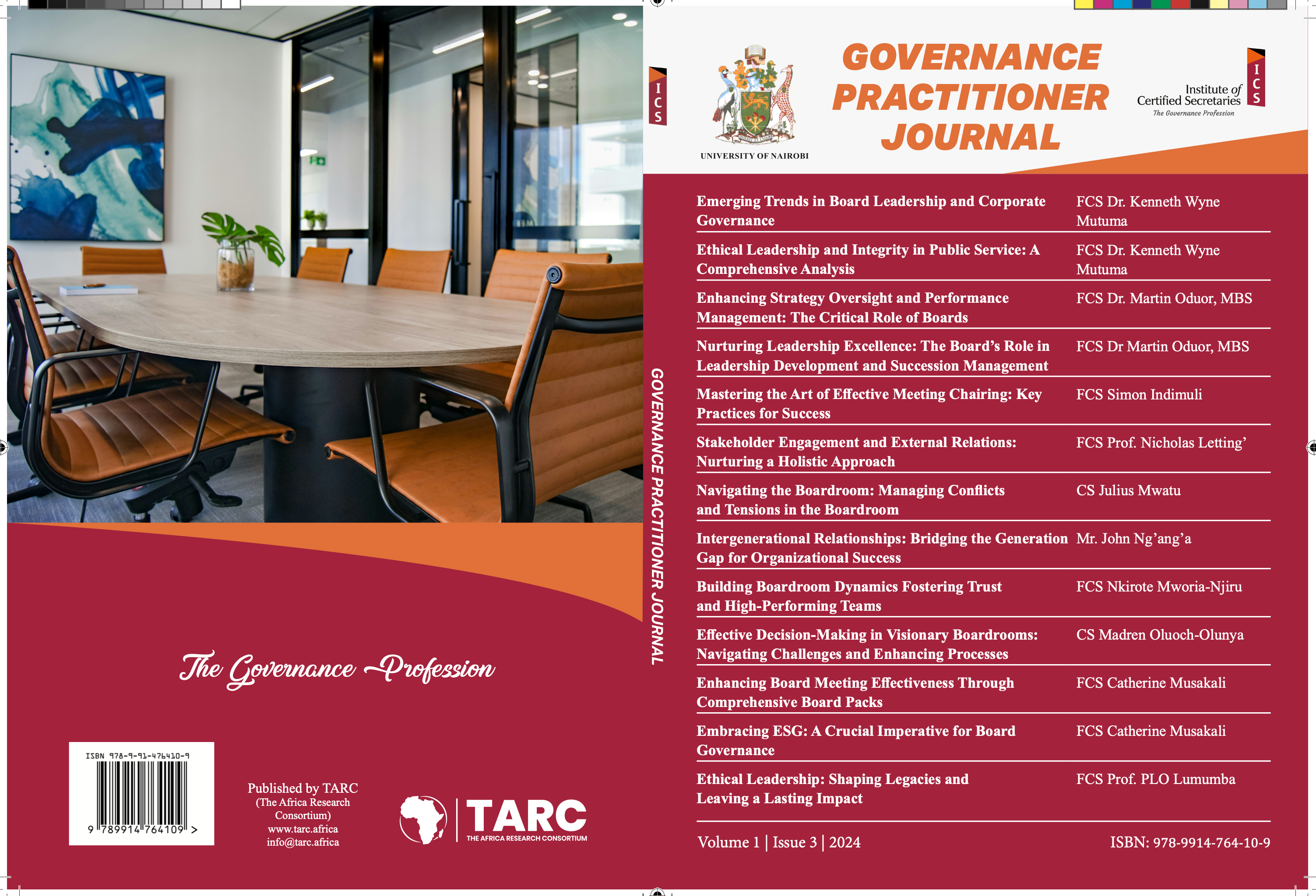 					View Vol. 1 No. 3 (2024): GOVERNANCE PRACTITIONER JOURNAL
				